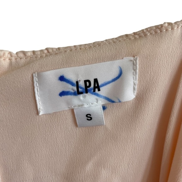 LPA Tiered Ruffle Gown, Champagne, Size S - Picture 8 of 14